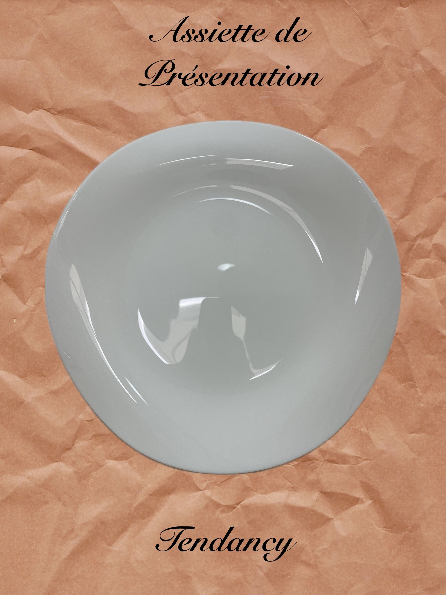 Assiette de présentation Tendancy D31.5cm Assiette Présentation TENDANCY Ø31.5/ L’unité