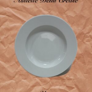 Assiette ½ Creuse UNIE/la 12e
