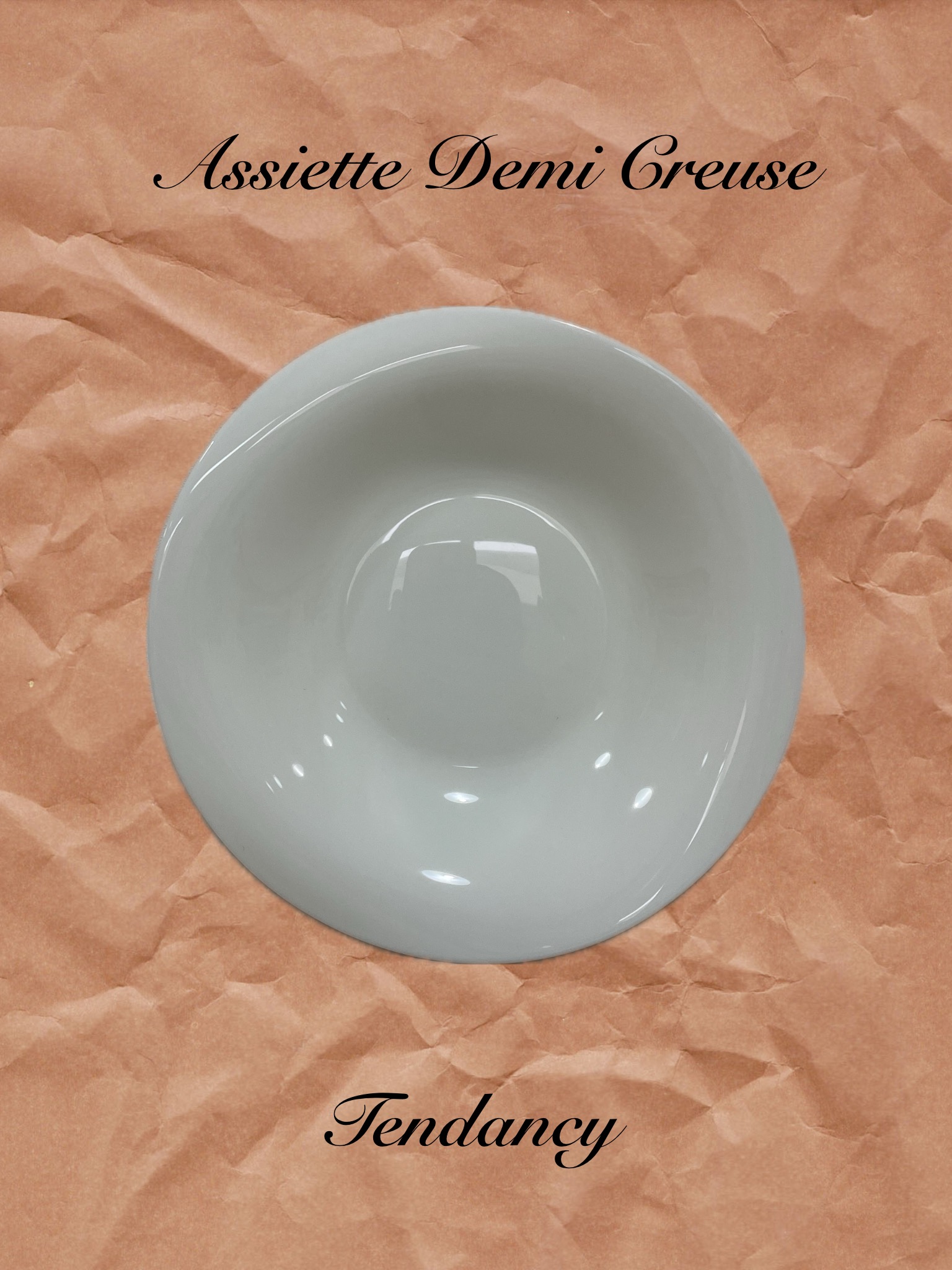 Assiette demi creuse Tendancy D23cm Assiette Creuse TENDANCY/la 12e