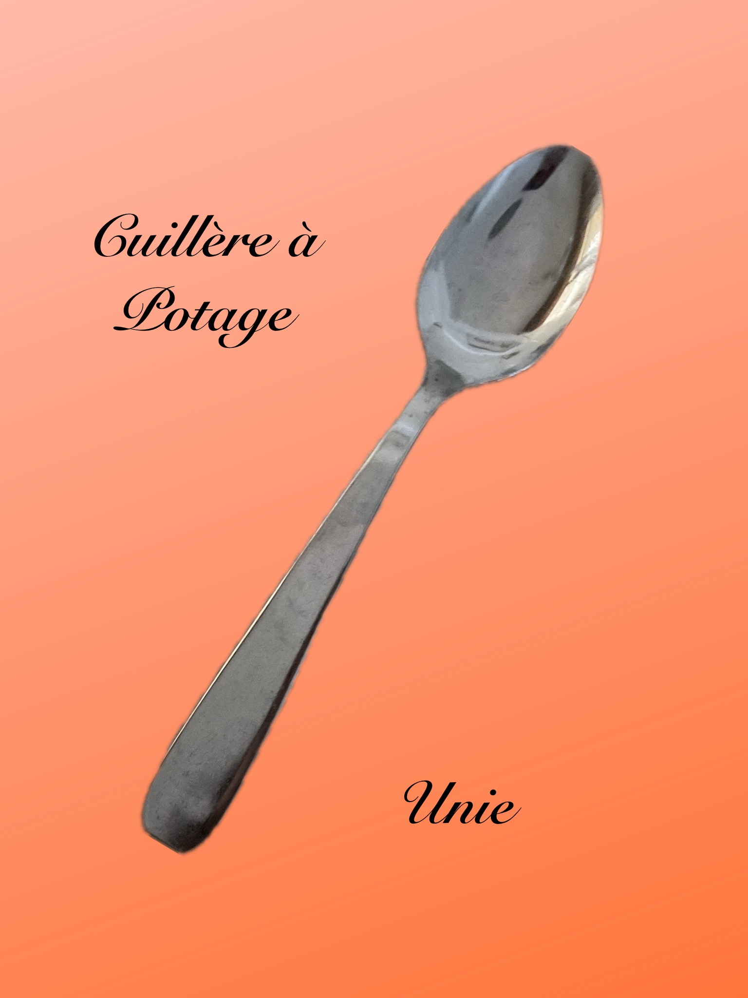 Cuillère à potage Unie Cuillères à potage unie ou tout venant / la 12e