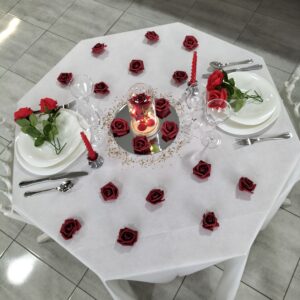 Table octogonale teck / 4-5 personnes