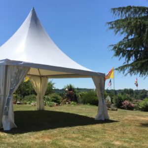 Barnum blanc 5×5 (éclairage compris)